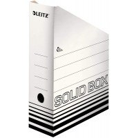 Lot de 10 : Esselte LEITZ Range-revues en carton ondule solide A4 Blanc