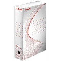 Lot de 25 : - boite archive blanche, dos de 80 mm, par 25 3249441280115