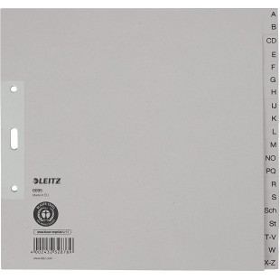 Esselte-leitz papierregister a4 demi-hauteur 20 feuilles (gris)