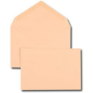 Boite de 500 enveloppes recyclees velin bulle B6R 120x176 75 g/m² gommees