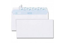 Boite de 500 enveloppes DL 110x220mm Blanc 75 g auto-adhesive