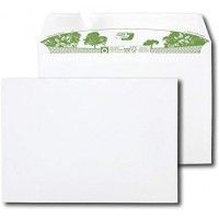 Boite de 500 enveloppes extra blanches 100% recyclees C5 162x229 90 g/m² bande de protection