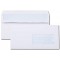 Boite de 500 enveloppes blanches DL 110x220 80 g/m² fenetre 45x100 autocollantes