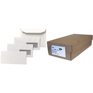 Enveloppes, DA, 115 x 225 mm, blanc, avec 2 Fenetre 2521