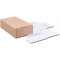 Boite de 1000 enveloppes patte trapeze blanches C6/C5 115x229 80 g/m² fenetre 35x100 gommees