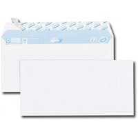 Boite de 500 enveloppes blanches DL 110x220 80 g/m² bande de protection