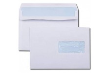 Boite de 500 enveloppes blanches C5 162x229 80 g/m² fenetre 45x100 autocollantes