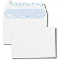 Paquet de 50 enveloppes blanches C6 114x162 75 g/m² bande de protection