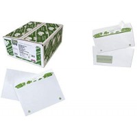 Boite 500 enveloppes recyclees extra Blanches Erapure, Format C5 162x229mm fenetre 45x100mm 80g