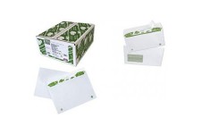 Boite 500 enveloppes recyclees extra Blanches Erapure, Format C5 162x229mm fenetre 45x100mm 80g