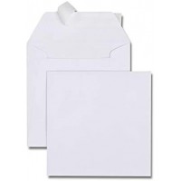 Boite de 500 enveloppes carrees blanches 150x150 120 g/m²