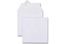 Boite de 500 enveloppes carrees blanches 150x150 120 g/m²
