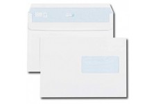 Boite de 500 enveloppes blanches C5 162x229 90 g/m² fenetre 45x100 autocollantes