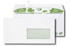 Erapure Boite de 500 enveloppes recyclees extra Blanches Format DL 110x220mm fenetre 45x100mm 80g