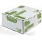 Erapure Boite de 500 enveloppes recyclees extra Blanches Format DL 110x220mm fenetre 45x100mm 80g