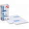 etui de 100 enveloppes blanches DL 110x220 80 g/m² fenetre speciale numerique 45x100 bande de protection