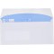 Boite de 500 enveloppes blanches DL 110x220 80 g/m² fenetre speciale numerique 35x100 bande de protection