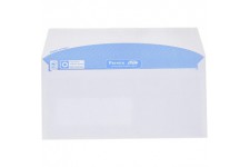 Boite de 500 enveloppes blanches DL 110x220 80 g/m² fenetre speciale numerique 35x100 bande de protection