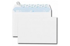 Boite de 70 enveloppes blanches C5 162x229 80 g/m² bande de protection
