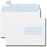 Boite de 70 enveloppes blanches C5 162x229 80 g/m² fenetre 45x100 bande de protection