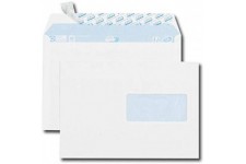 Boite de 70 enveloppes blanches C5 162x229 80 g/m² fenetre 45x100 bande de protection