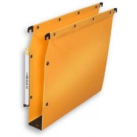 Ultimate PP pour Armoire Lot de 10 Dossiers suspendus en Polypro Opaque Fond 50mm Jaune