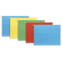 Lot de 5 : Dossiers suspendus en papier kraft Assortis 