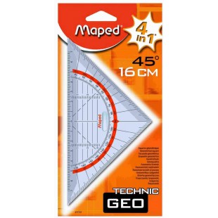 Maped 277737 equerre Technic, hypotenuse : 160 mm