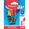 Maped - Crayons de Couleur STRONG Mini Color'Peps - 12 Crayons de Coloriage Ultra-resistants et Ergonomique - Pochette de 12 Pet