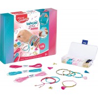 Maped Creativ - Imagin'Style Bracelets - Tissage Guide pour Fabriquer des Bijoux - Activite pour Realiser 16 Bracelets Tissages,