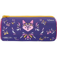 Maped - Trousse Ronde Mini Cute - Trousse Scolaire en Neoprene, Tissu Doux Anti-Dechirures - Trousse Violette