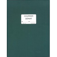 Lebon et Vernay SP520 Registre pour enregistrement du courrier depart 150 pages en 25x32cm Vert