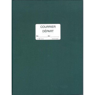 Lebon et Vernay SP520 Registre pour enregistrement du courrier depart 150 pages en 25x32cm Vert