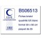 B5065 25 fiches bristol 190 g Blanc