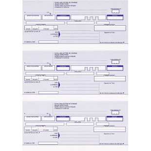 524 Paquet de 300 lettres de change 21x29,7 100f 3 traites predecoupees par feuille