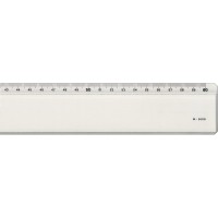 MINERVA Regle 60cm un biseau transparent