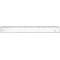 MINERVA Regle 30cm un biseau transparent