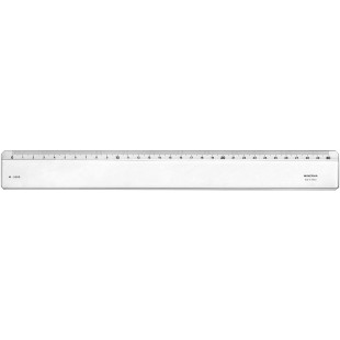 MINERVA Regle 30cm un biseau transparent