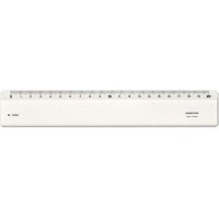 MINERVA Regle 20cm un biseau transparent
