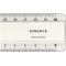 MINERVA Regle 50cm deux biseaux transparent
