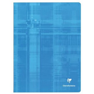 CLAIREFONTAINE Lot de 60 Cahiers pique 24x32 48p 90G seyes Couverture vernie Aleatoire