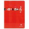 Cahier Musique et Chant Metric 170x220, 56p./28 feuilles 90 g/m² piquees, ligne + portees / Seyes