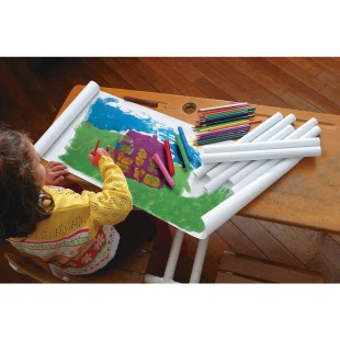 Clairefontaine 395701C - Un rouleau de kraft blanc 10m x 1m 60g