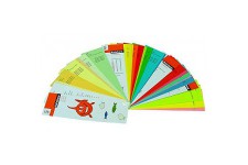 Lot de 5 : Cahier Linicolor Fresh A4, 180p./90 feuilles 90 g/m² reliure integrale, couv. polypro assortis, ligne + marge 