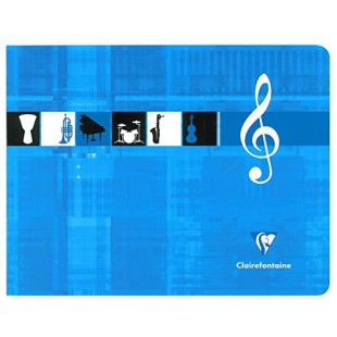 Clairefontaine - Cahiers, bloc-notes - Cahier pique Musique format a  L'italienne 22x17cm 48 pages