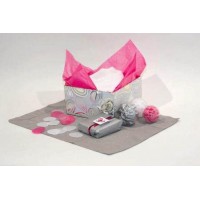 Sachet de 8 feuilles de papier de soie, 18 g/m², 0,75m x 0,50m, coloris blanc