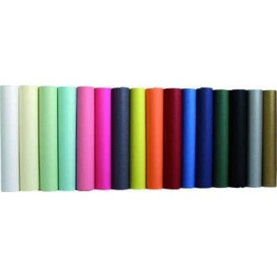 Lot de 50 : Rouleau de papier kraft couleur, 65 g/m², 3m x 0,70m, coloris assortis 13 teintes