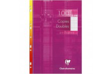 Clairefontaine Metric Copies doubles perforees 21 x 29,7 cm 100 pages Blanc