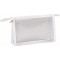 Clairefontaine 8488C - Trousse Scolaire Rectangulaire, Trousse de Maquillage 22x4x14 cm, Transparente a  Paillettes