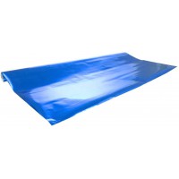 Clairefontaine 314113C - Un rouleau de papier metallise 1 face 2mx0m70 80g, Bleu
